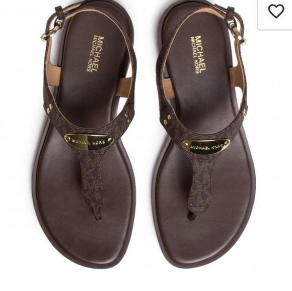 MICHAEL Michael Kors Shoes - Authentic MICHAEL MICHAEL KORSLogo Plaque Sandal sz 7.5